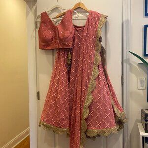 Pink Lehenga with Dupatta